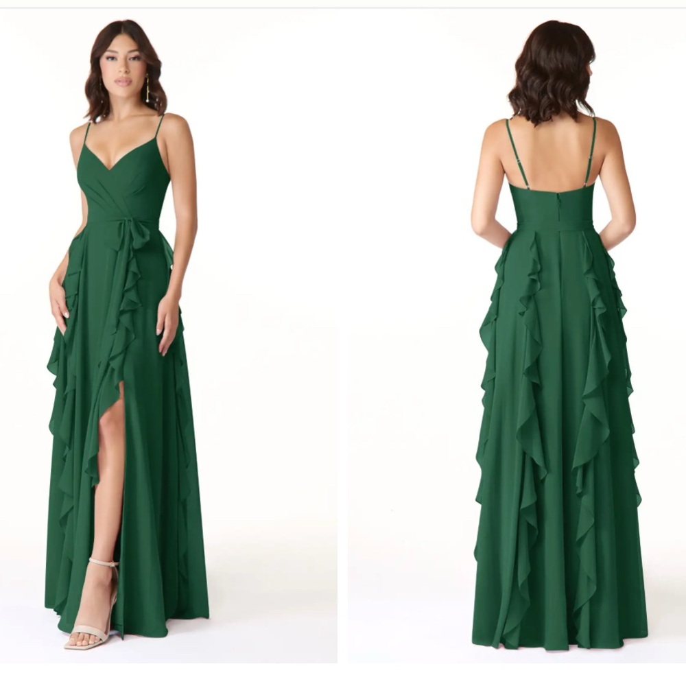 Azazie Dark Green Peyton 10A